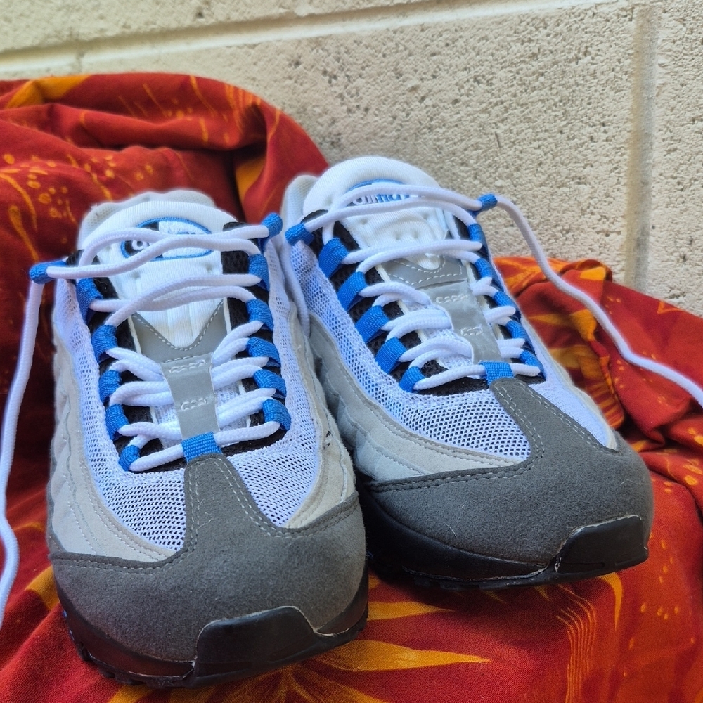 Gray and Blue Nike Air Max size 9.5